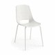 chaise contemporaine / d'intérieur / en cuir / en polypropylène