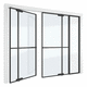 porte d'intérieur / en aluminium anodisé / à pivot / contemporaine