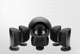 enceinte stéréophonique monobloc / résidentielle / d'intérieur / noire