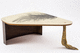 table basse design original / en bois / en laiton / résidentielle