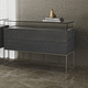 commode contemporaine / en bois laqué / en verre / en céramique