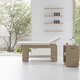 table de massage fixe / en bois / avec rangement / professionnelle
