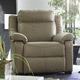 fauteuil relax contemporain / en cuir / avec repose-pieds / inclinable