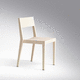 chaise contemporaine / en chêne / en bois massif / en frêne