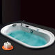 baignoire ovale / en méthacrylate / blanche