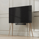 support TV sur pied contemporain / en bouleau / résidentiel / 200 x 200