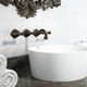 mélangeur de vasque / de douche / mural / en laiton