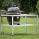 barbecue à charbon / professionnel / sur roulettes / en fonte