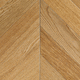 parquet massif / en chêne / point de Hongrie / brossé