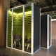 bureau POD acoustique / en verre / pour open space