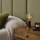 lampe de table / en métal / en bois massif / en noyer
