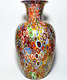 vase contemporain / en verre de Murano / fait main / multicolore