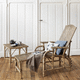 chaise longue vintage / en rotin / en rotin / professionnelle