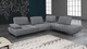canapé modulable / contemporain / en tissu / en cuir