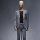 mannequin de vitrine homme / mode / en hêtre / professionnel