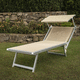 bain de soleil contemporain / en tissu / en aluminium anodisé / 100% recyclable