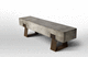 banc de jardin design industriel / en métal / en béton fibré / d'intérieur