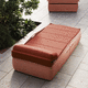 bain de soleil design / en tissu / en métal / pour extérieur