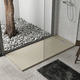 receveur de douche rectangulaire / à poser / en pierre / antidérapant