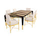 table à manger contemporaine / en noyer / en bois laqué / en placage de bois