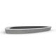 jardinière en acier inoxydable / en aluminium / en acier COR-TEN® / ovale