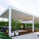 pergola autoportée / en aluminium / bioclimatique / rétractable