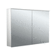 armoire de toilette à miroir contemporaine / résidentielle / en aluminium / polie