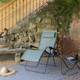fauteuil relax contemporain / en Batyline® / en acier / avec repose-pieds