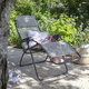 fauteuil relax contemporain / en Batyline® / en acier / avec repose-pieds