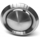 grille de ventilation en inox / ronde / réglable / pour le soufflage et la reprise d'air