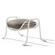 repose-pied contemporain / en tissu / en cuir / en acier