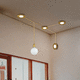 plafonnier contemporain / rond / en laiton / en bronze