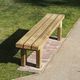 banc public contemporain / en bois