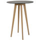 table mange-debout contemporaine / en bois / ronde / professionnelle