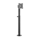 support TV sur pied contemporain / pivotant / en acier / en plastique
