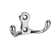 patère contemporaine / en inox / double / polie