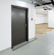 porte d'intérieur / en bois de feuillus / en aluminium / en acier