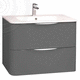 meuble vasque double / suspendu / MDF / en céramique