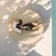bain de soleil contemporain / en tissu / de piscine / 2 places