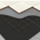 sous-couche acoustique en rouleau / en polyester / pour plancher