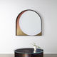 miroir mural / contemporain / en acier inoxydable