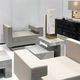 lampe de table / en laiton / en marbre / contemporaine