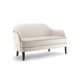 canapé contemporain / en tissu / blanc / 2 places