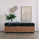 buffet contemporain / en bois / en marbre / avec tiroirs
