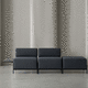 canapé modulable / contemporain / gris / beige