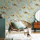 papier peint contemporain / en vinyle / à motif animalier / aspect tissu