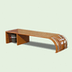 banc public contemporain / en métal peint / sans dossier / sans accoudoirs