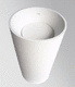 vasque sur pied / en composite / ronde / contemporaine