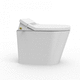 lunette de toilettes électronique / en céramique / blanche / rose