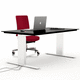 bureau pour open space / sur pied / contemporain / en MDF